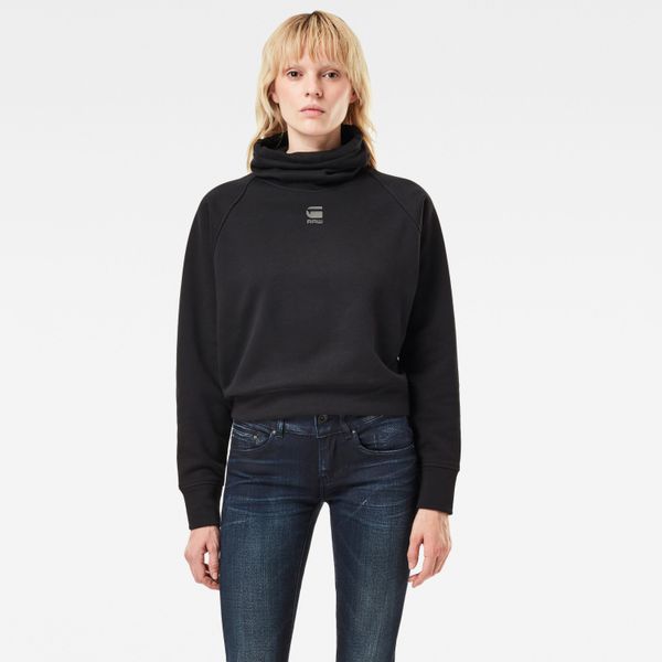 G Star G-STAR Sweatshirt - High turtle neck loose wmn black