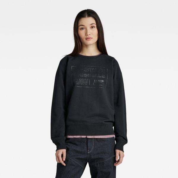 G Star G-STAR Sweatshirt - Raglan originals sw wmn black