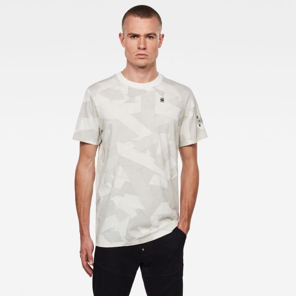 G Star G-STAR T-shirt - Tape Camo AOP R T S\S grey