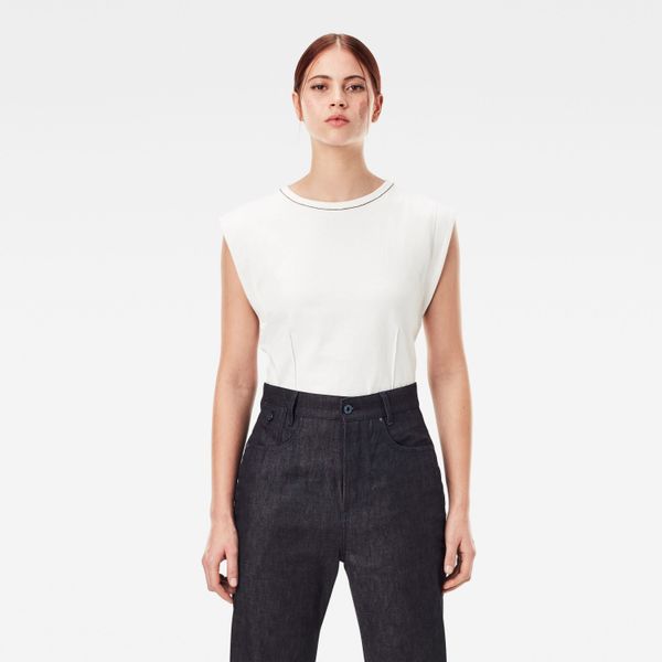 G Star G-STAR Top - Waisted Top White