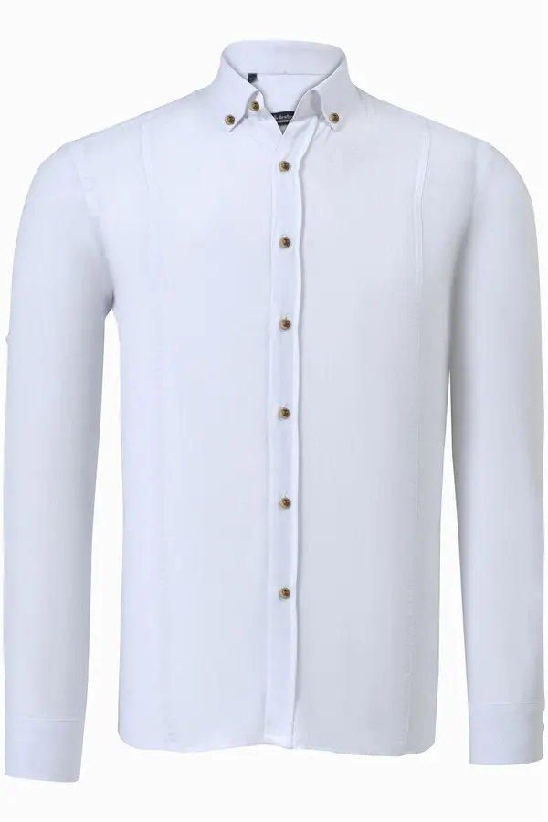 dewberry G721 DEWBERRY MEN'S SHIRT-LIGHT WHITE
