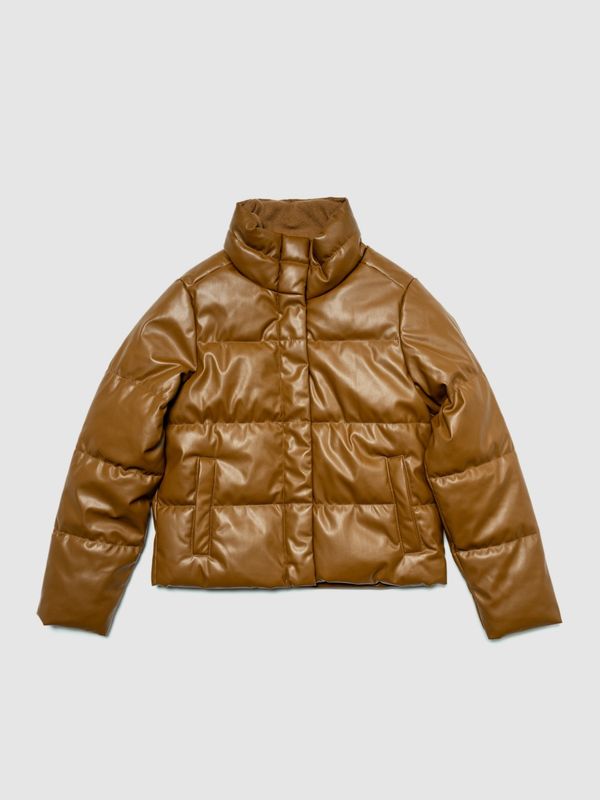 GAP GAP Artificial Leather Quilted Jacket - Women