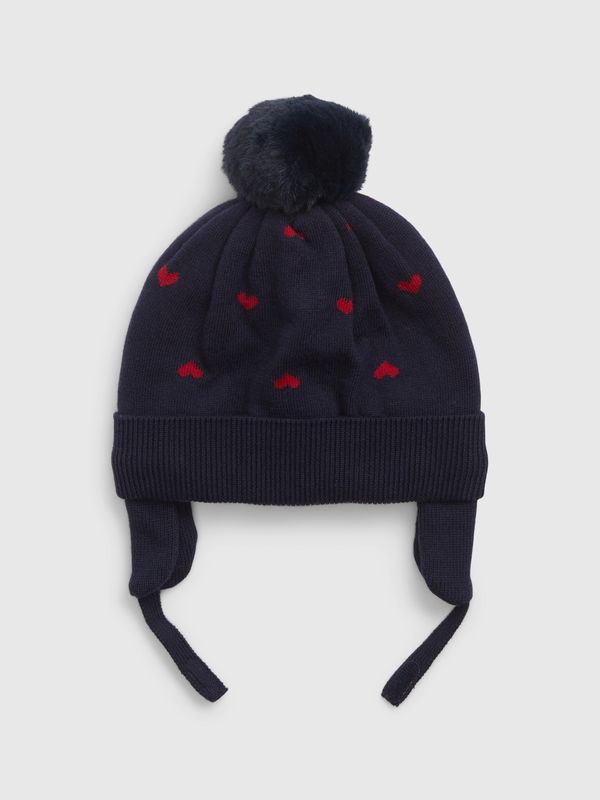 GAP GAP Baby Beanie with Pompom - Girls