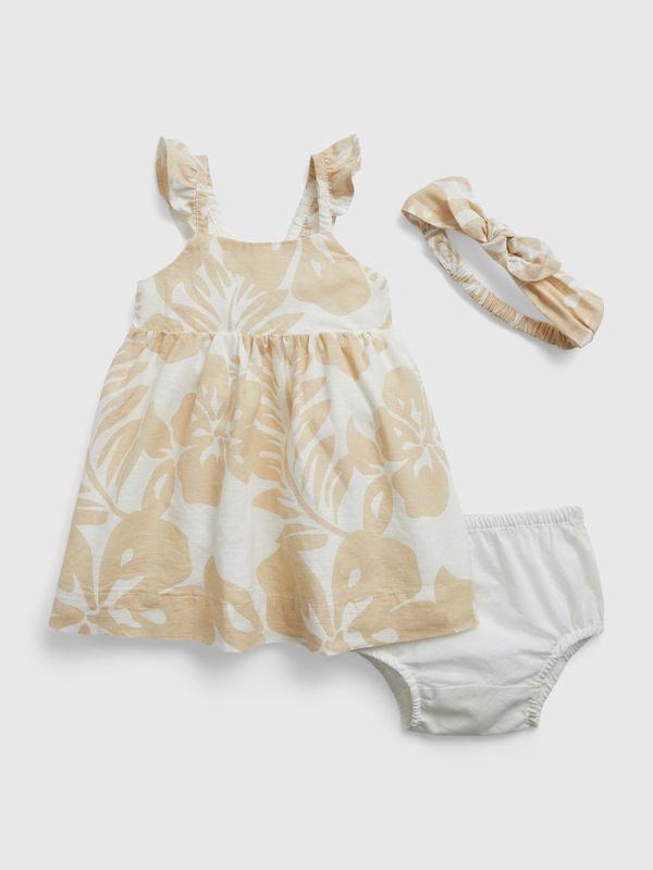 GAP GAP Baby Linen Dress with Headband - Girls