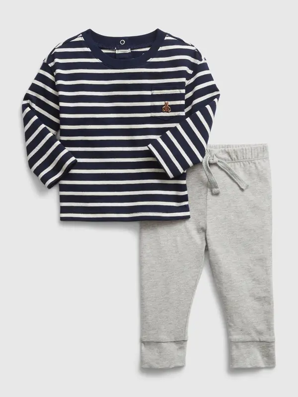 GAP GAP Baby outfit organic set T-shirt and sweatpants - Boys