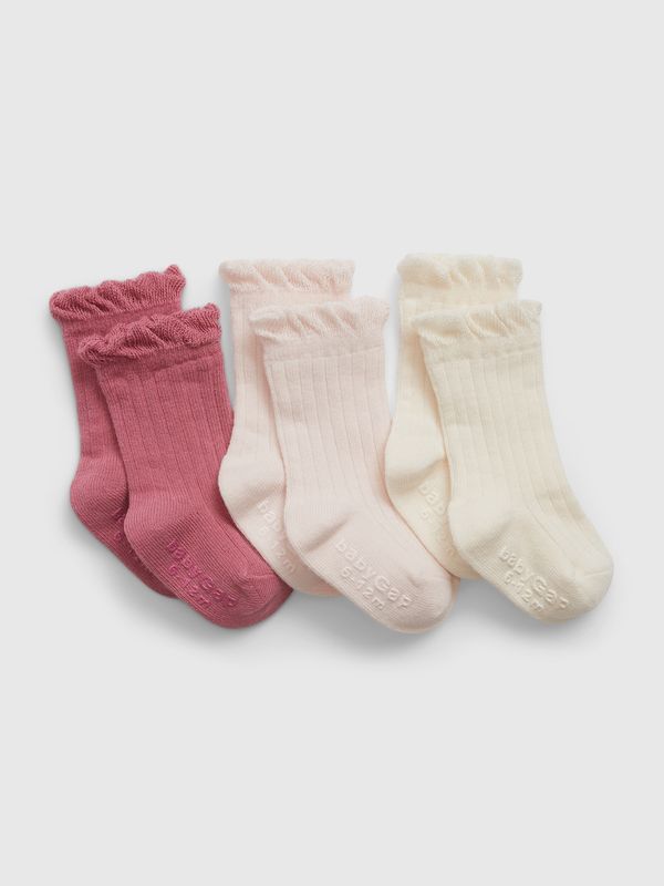GAP GAP Baby Socks, 3 Pairs - Girls