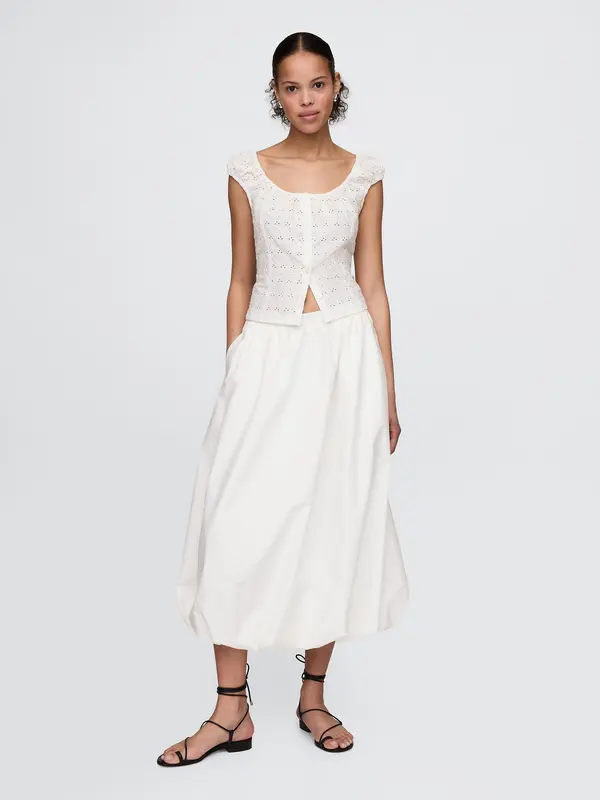 GAP GAP Balloon midi skirt - Women's