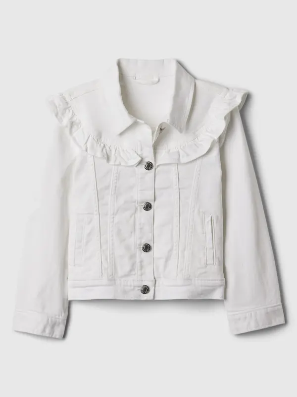 GAP GAP Children's Denim Jacket with Ruffles - Girls