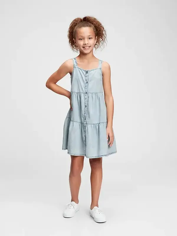 GAP GAP Children's Denim Tiered Dress - Girls