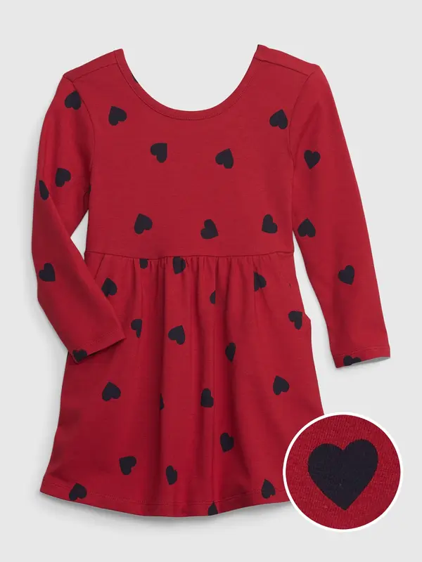 GAP GAP Children's Dress with Heart Print - Girls