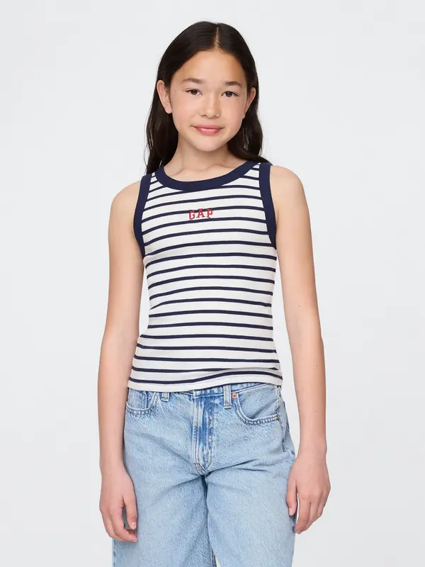 GAP GAP Children's ribbed tank top with logo - Girls