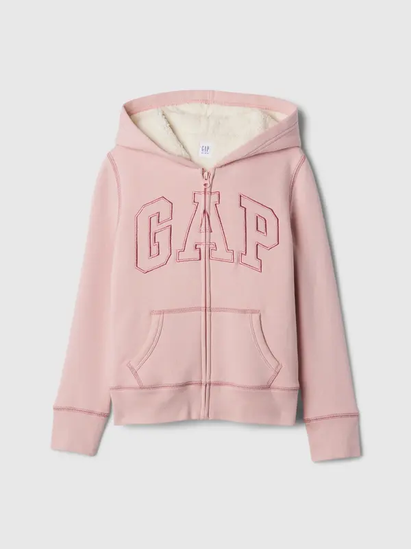 GAP GAP Children's sherpa sweatshirt with logo - Girls