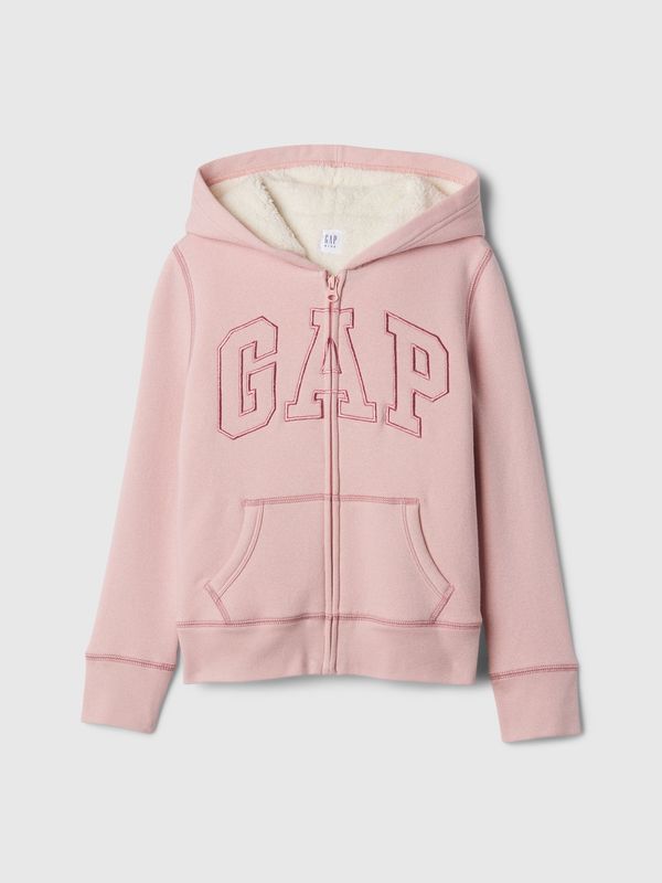 GAP GAP Children's sherpa sweatshirt with logo - Girls