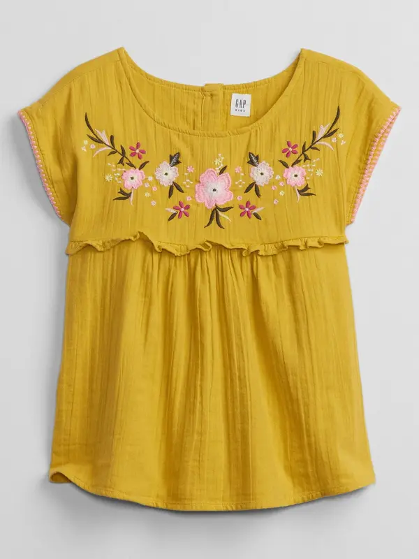 GAP GAP Children's Shirt Embed Woven Top - Girls