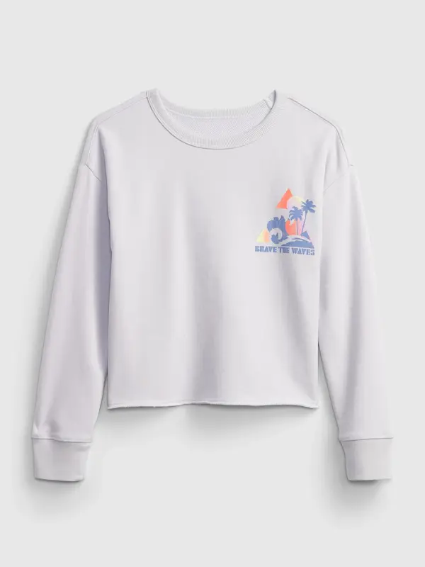 GAP GAP Children's Sweatshirt Graphic Boxes Crew - Girls