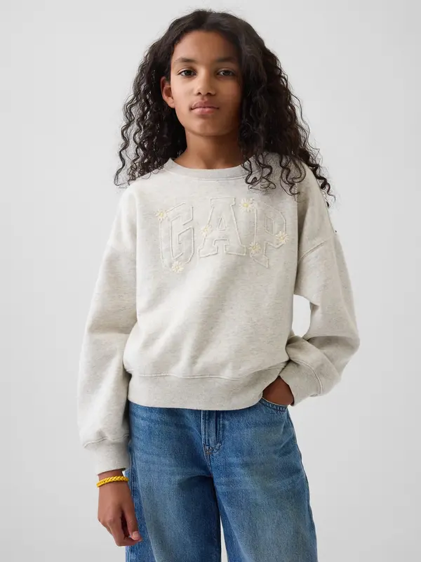 GAP GAP Children's Sweatshirt with VintageSoft Logo - Girls