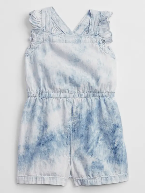 GAP GAP Children's tie-dye denim romper - Girls