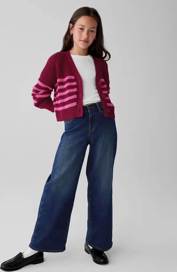 GAP GAP Children's wide jeans wide High Rise - Girls
