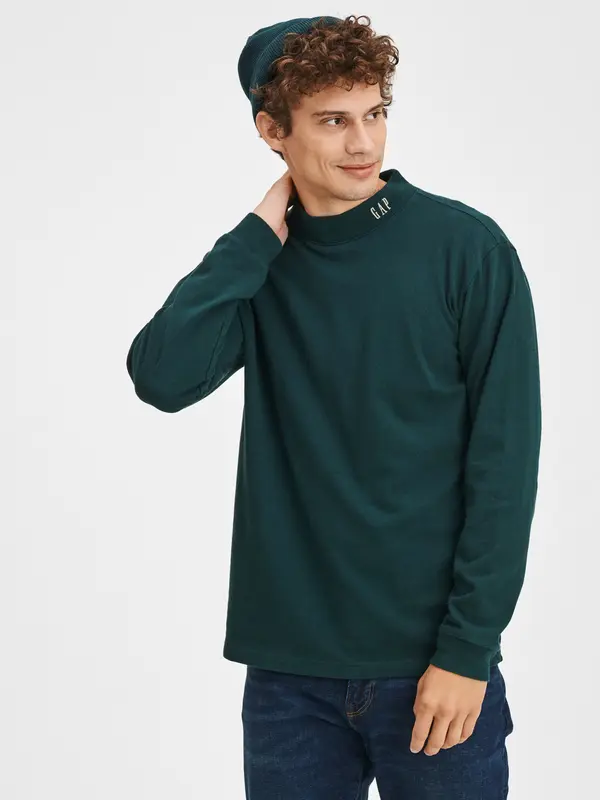 GAP GAP Cotton T-shirt logo mock - Mens