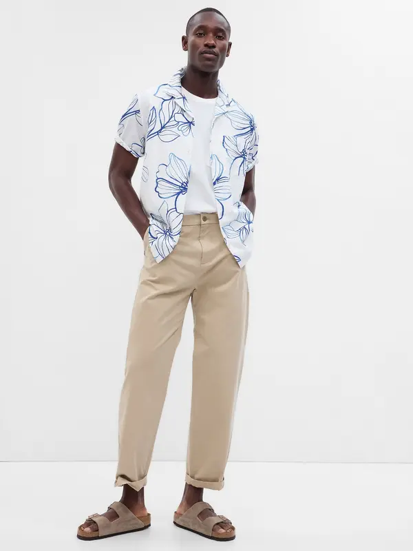 GAP GAP Crepe Patterned Shirt - Mens