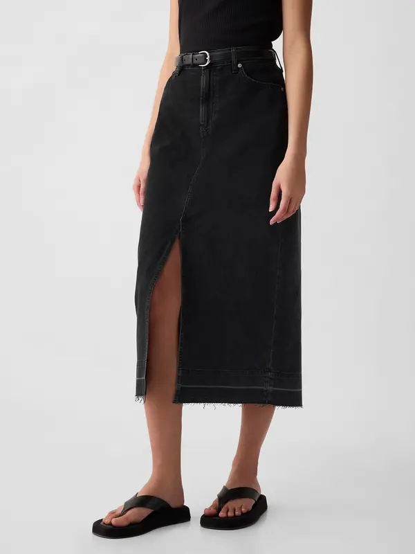 GAP GAP Denim Midi Skirt - Ladies