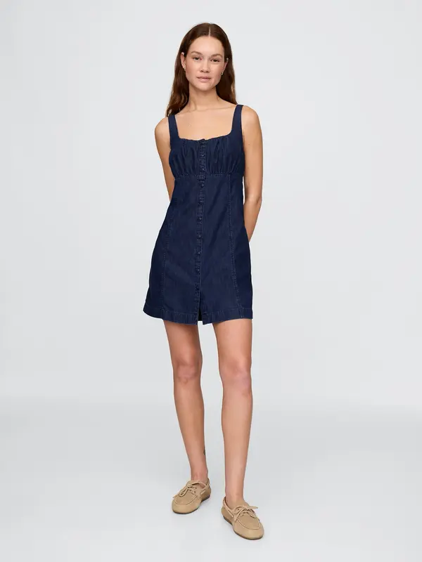 GAP GAP Denim mini dress UltraSoft - Women's