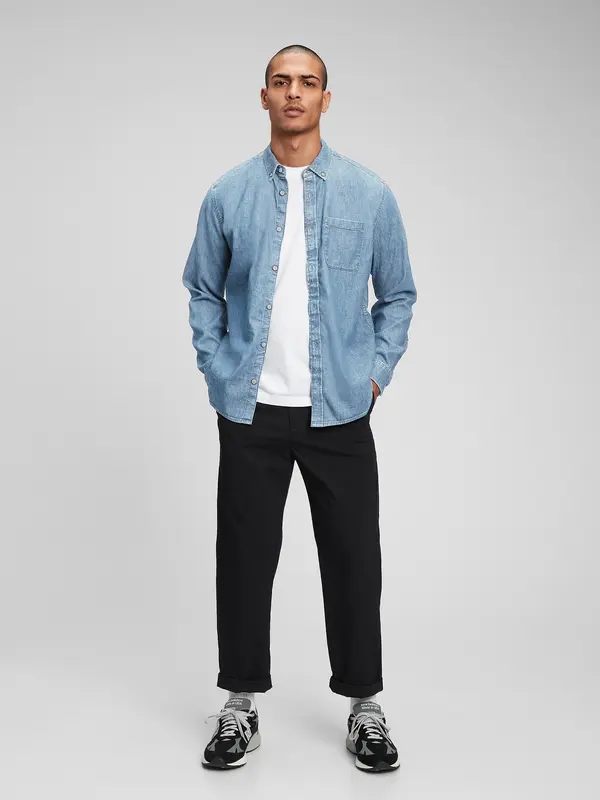 GAP GAP Denim Shirt with Pocket - Men