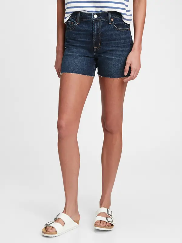 GAP GAP Denim Shorts 4 inch high rise dk - Ladies