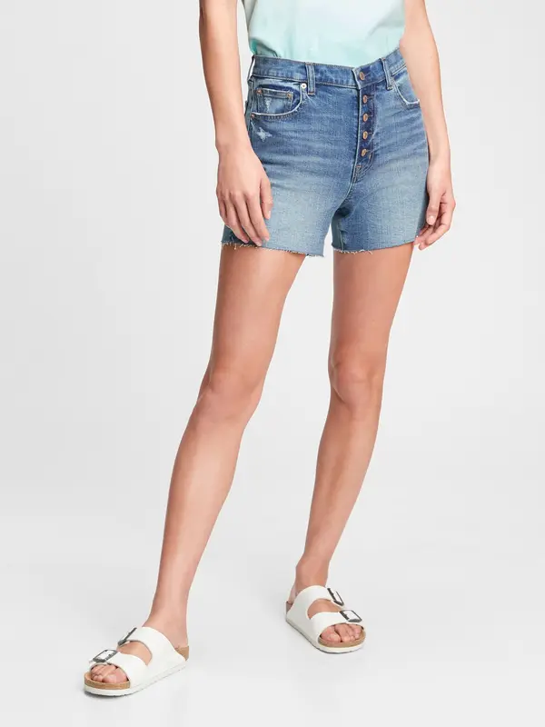 GAP GAP Denim Shorts 4 inch hr med - unisex