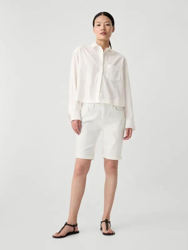 GAP GAP Denim Shorts Mid Rise - Ladies