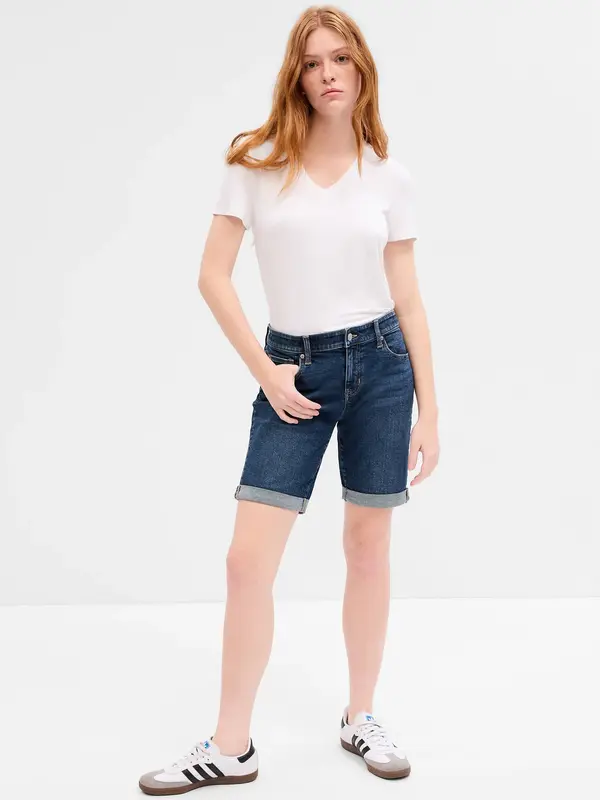GAP GAP Denim Shorts Mid Rise - Ladies