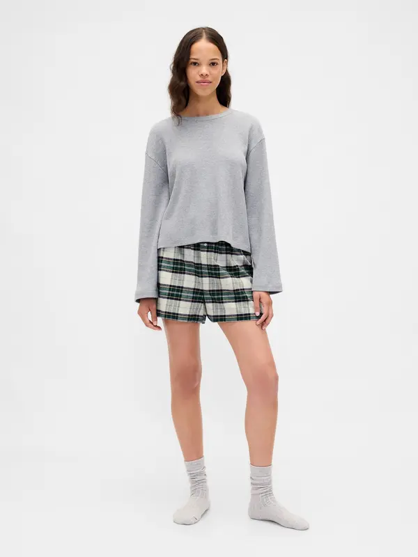 GAP GAP Flannel Pajama Boxer Shorts - Ladies