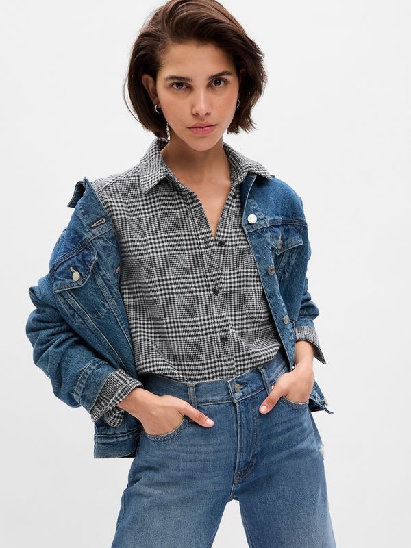 GAP GAP Flannel Plaid Shirt - Women