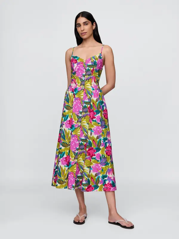 GAP GAP Floral midi dress - Women's