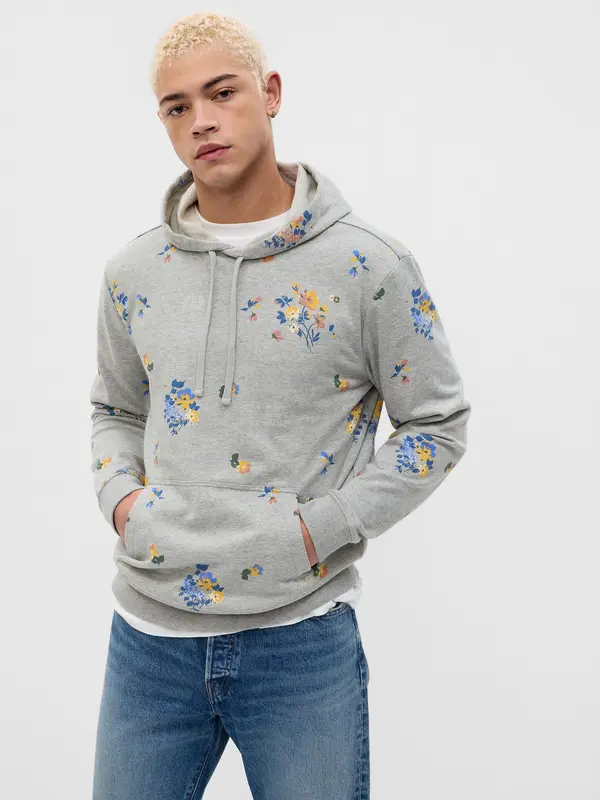 GAP GAP Flowered Sweatshirt with Logo - Men