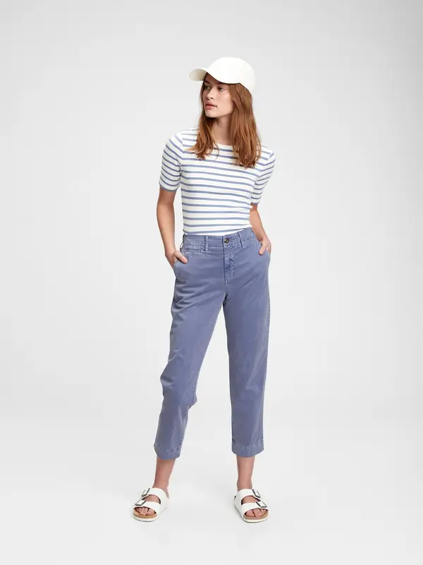GAP GAP High rise straight khaki trousers - Women's