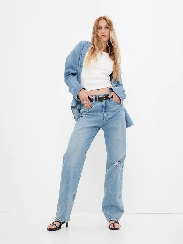 GAP GAP Jeans '90s loose high rise organic - Жени