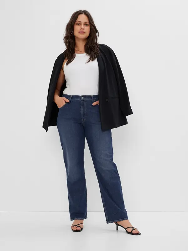 GAP GAP Jeans mid rise '90s loose organic Washwell - Жени