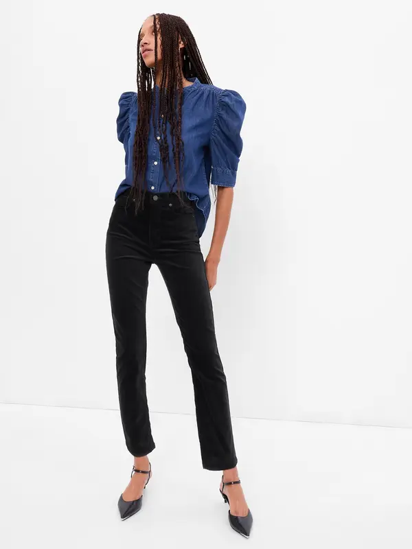 GAP GAP Jeans slim velvet vintage high rise - Ladies