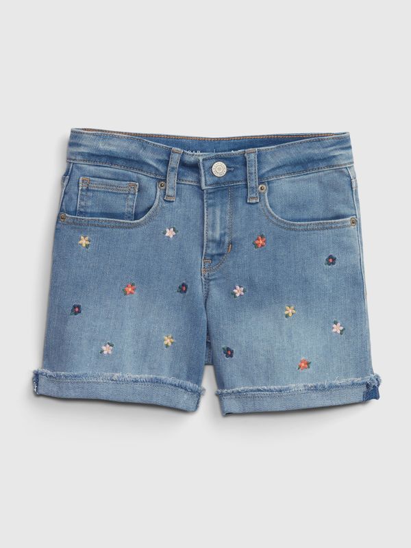 GAP GAP Kids Denim Midi Shorts Washwell - Girls
