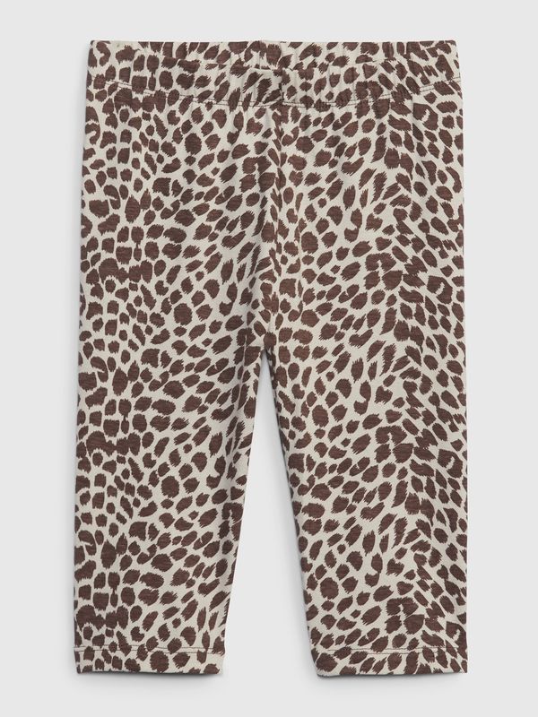 GAP GAP Kids organic capri leggings leopard - Girls