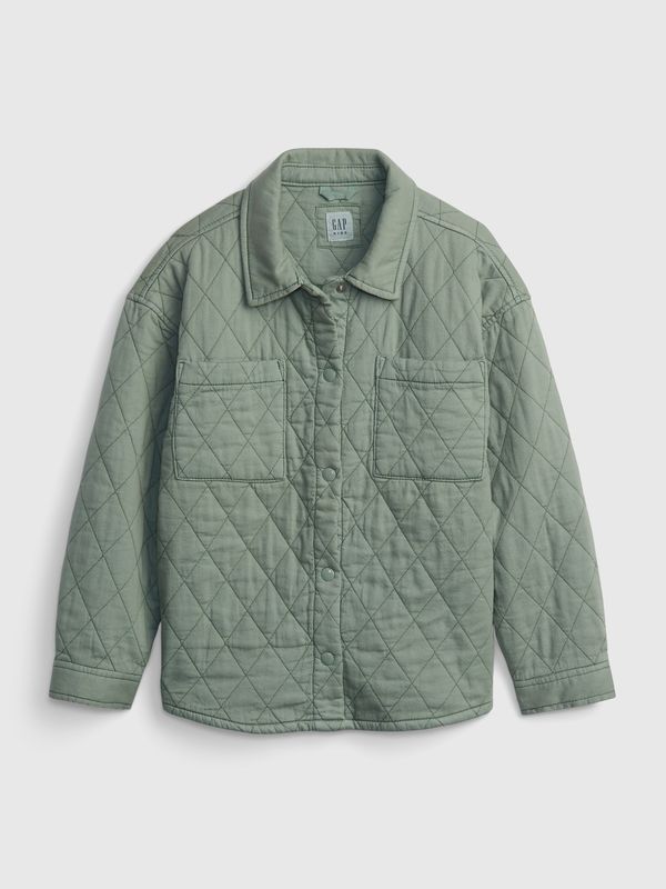 GAP GAP Kids Quilted Shirt Jacket - Girls