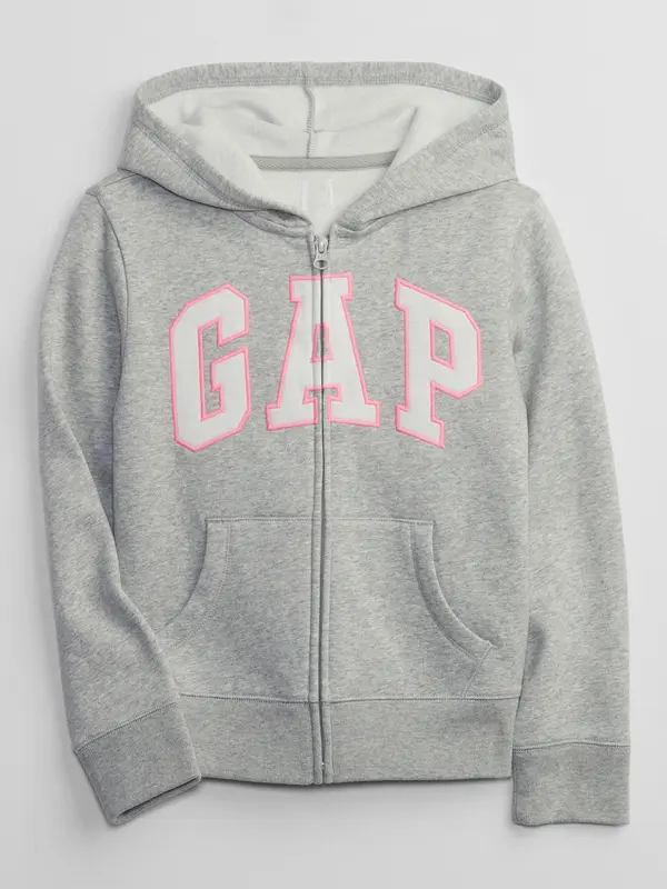 GAP GAP Kids Sweatshirt Logo Zipper Hoodie - Girls