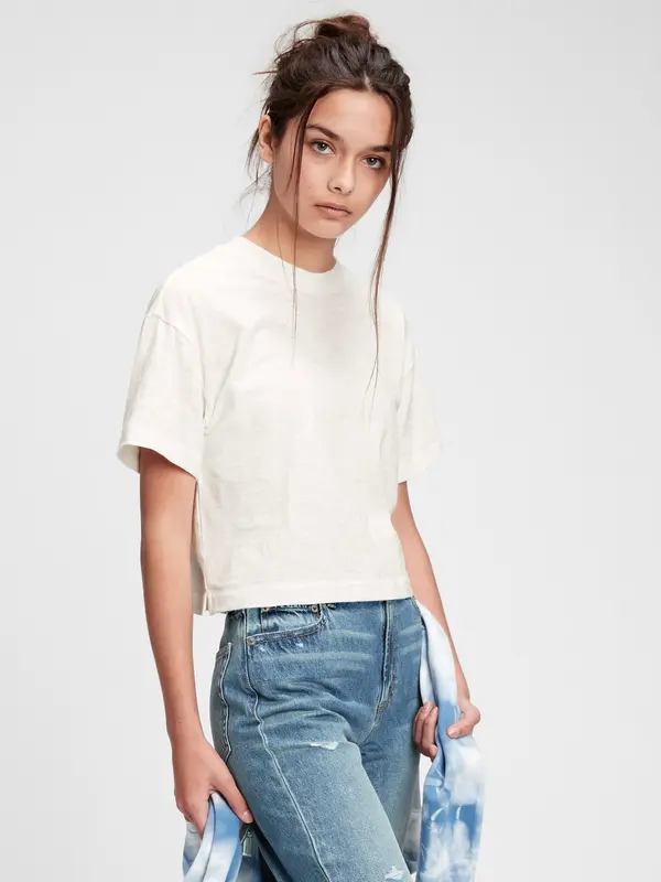 GAP GAP Kids T-Shirt Teen 100% Organic Cotton Boxes T-Shirt - Girls