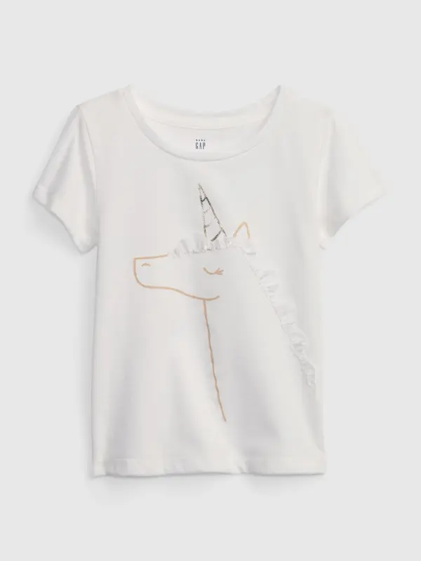 GAP GAP Kids T-shirt with unicorn - Girls