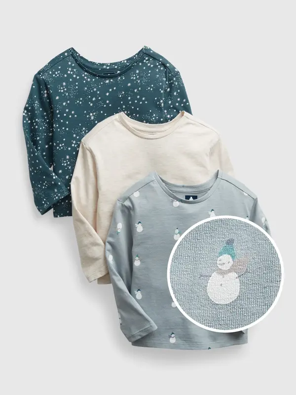 GAP GAP Kids T-shirts mix organic, 3 pcs - Girls