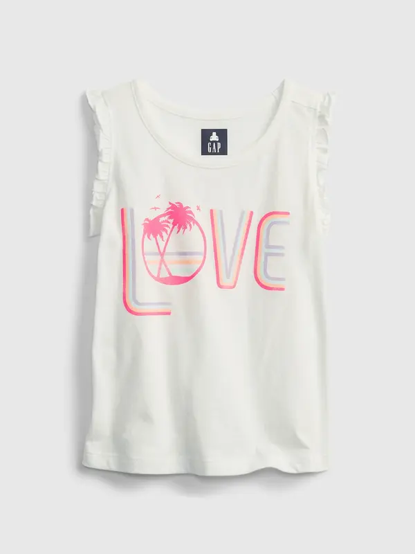 GAP GAP Kids Top 100% Organic Cotton Mix and Match Graphic Tank - Girls