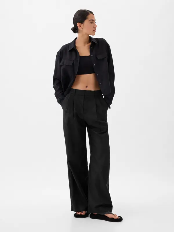 GAP GAP Linen high rise trousers - Women's