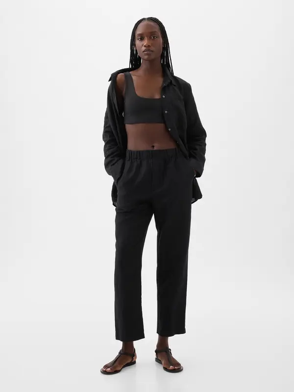 GAP GAP Linen high rise trousers - Women's