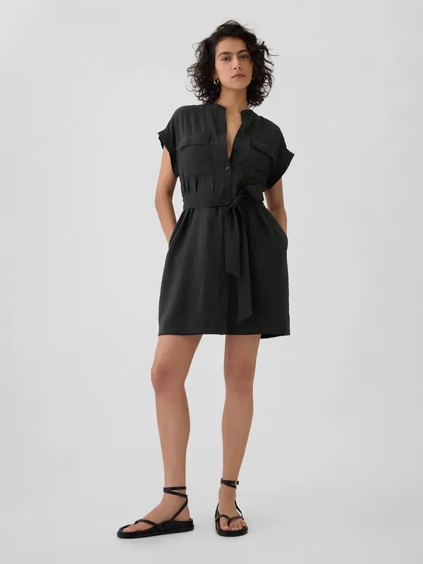 GAP GAP Linen Mini Dress Utility - Ladies